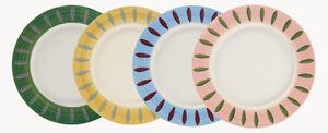 Set di 4 piatti da colazione dipinti a mano Dreamy
