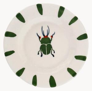 Piatto da dessert dipinto a mano Leafy Bug