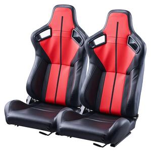 Sedia da gaming – Sedia per videogiochi – Sedia da ufficio – Sedia da corsa – Regolabile – Rivestimento in PVC – Struttura in acciaio