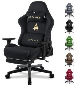 Sedia da gaming, sedia da ufficio, sedia da lavoro con design ergonomico e materiale in ecopelle traspirante