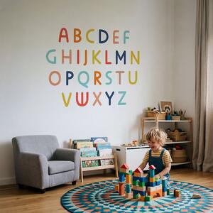 Carta da parati Gruppo di lettere colorate, Carta da parati per Bambini, Carta da parati popolare, t00749v1 - Tapeko.it
