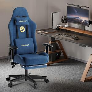 Sedia da gaming - Sedia per videogiochi - Sedia da ufficio - Sedia da lavoro - Sedia ergonomica - Rivestimento in ecopelle morbida come il velluto