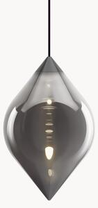 Lampada a sospensione in vetro soffiato con luce regolabile Flare