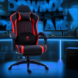 Sedia da gaming - Sedia per videogiochi - Sedia da ufficio - Sedia per computer - Nera - Supporto lombare ergonomico