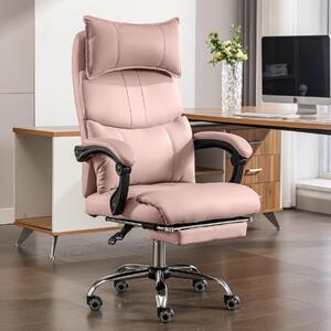 Sedia ergonomica da ufficio - Sedia da ufficio - Sedia da lavoro - Sedia girevole - Sedia per ufficio - Rosa intenso