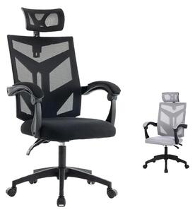 Sedia da gaming ergonomica con poggiapiedi estraibile e imbottitura in memory foam – Nera e rossa
