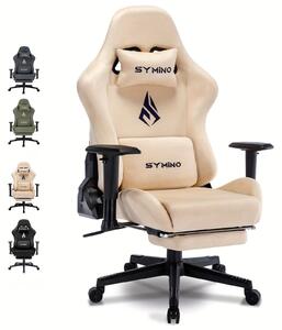 Sedia da gaming - Sedia da ufficio - Sedia per giocatori - Sedia da ufficio - Sedia ergonomica nera - Seduta in memory foam