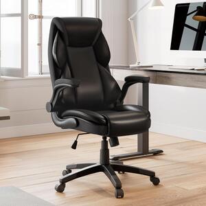 Sedia da ufficio - Sedia per ufficio - Sedia per computer - Sedia da gaming - Sedia da ufficio - Ecopelle - Braccioli pieghevoli a 90°