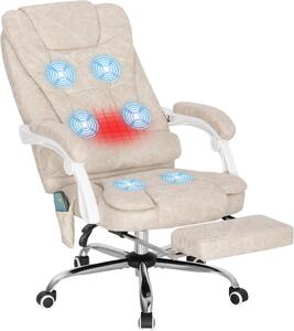 Poltrona massaggiante - Sedia da ufficio - Sedia da lavoro - Sedia ergonomica - Altezza seduta e schienale regolabili