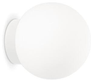 Ideal Lux Mapa Bianco AP1 D10 lampada a parete in vetro soffiato bianco acidato G9