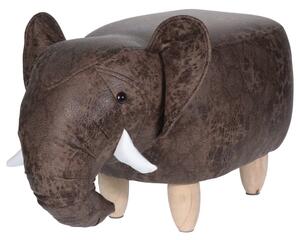 Home&Styling Sgabello 64x35 cm a Forma di Elefante