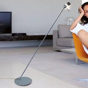 Top Light Lampada LED da pavimento Puk Floor Mini Single cromo opaco