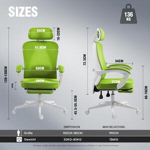 Sedia ergonomica da ufficio - Sedia da ufficio - Sedia per manager - Sedia girevole - Sedia da lavoro