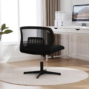 Sedia da ufficio - Sedia girevole - Sedia regolabile - Sedia per studio - Sedia ergonomica da ufficio nera