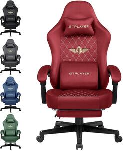 Sedia da gaming - Sedia per videogiochi - Sedia da ufficio - Sedia per PC - Sedia da scrivania - Design ergonomico