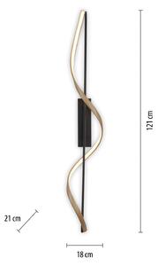 Q-Smart-Home Paul Neuhaus Q-Swing plafoniera antracite/ottone