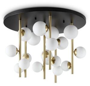 Ideal Lux Perlage PL18 plafoniera vetri bianchi