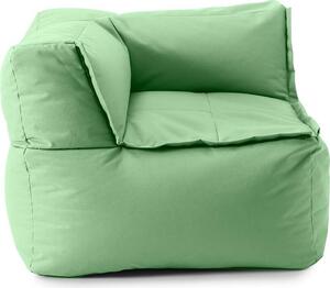 Divano componibile modello "LUMALAND", forma ad angolo - Combinabile con sistema modulare - Capacità: 340 litri - Colore: verde pastello - Elemento angolare, modulare e componibile, ideale per divani e gruppi salotto