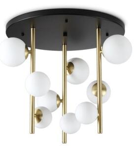Ideal Lux Perlage PL9 lampada da soffitto classica in vetro - Bianco