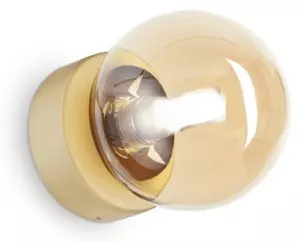 Ideal Lux Perlage AP1 lampada da muro design moderno - Ambra