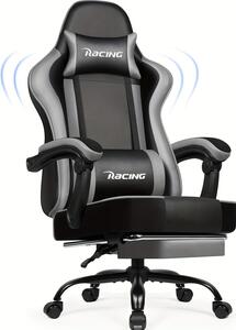 Sedia da gaming - Sedia da gaming nera - Sedia da ufficio - Sedia per PC - Sedia ergonomica