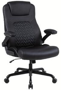 Sedia ergonomica da ufficio - Sedia per ufficio - Sedia da lavoro - Sedia regolabile per scrivania - Sedia con supporto lombare - Nera