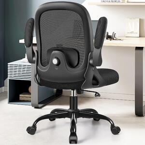 Sedia da ufficio ergonomica con supporto lombare 3D, schienale traspirante in mesh e altezza regolabile