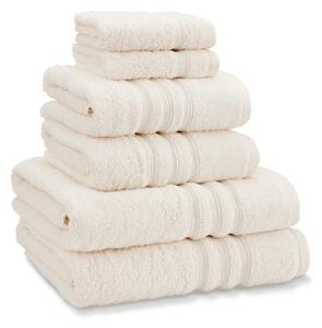 Set di asciugamani per viso e corpo tipo terry color crema in cotone 6 pz Zero Twist – Catherine Lansfield