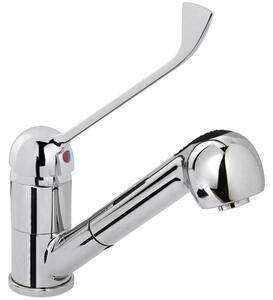 Rubinetto da cucina in acciaio inossidabile con doccetta estraibile e un'altezza di 230 mm