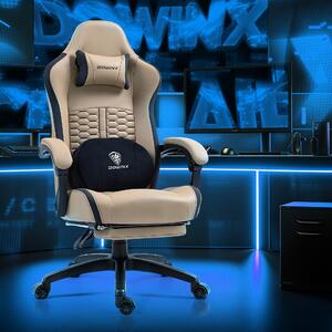 Sedia da gaming – Sedia da ufficio – Sedile con molle insacchettate – Poggiapiedi regolabili – Ergonomica