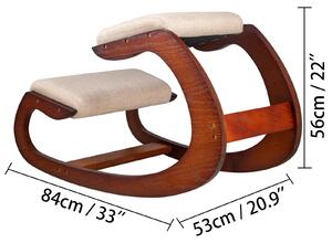 Sedia a ginocchio - Sedia da ufficio - Sedia ergonomica - Sedia per l'ufficio domestico - Sedia a ginocchio, sgabello con cuscino spesso