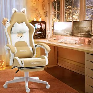 Sedia da gaming Roze - Sedia kawaii - Sedia da scrivania - Sedia da gaming - Sedia a tema anime - Design ergonomico