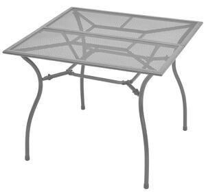 Tavolo da Giardino 90x90x72 cm Rete in Acciaio