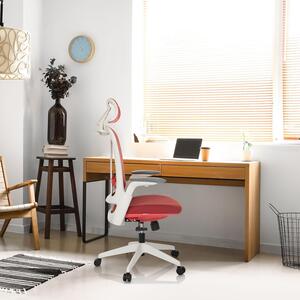 OFFICE Sedia da ufficio professionale ARCEO WF, rivestita in tessuto/rete, colore rosso