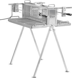 BBQ-Toro griglia a doppio spiedo in acciaio inox con motore, griglia verticale a due spiedi, griglia per pollo