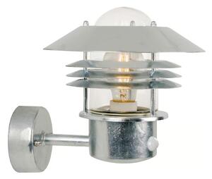 Nordlux-Lampada da parete per esterni con sensore VEJERS 1xE27/60W/230V IP54 argento