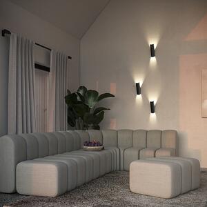 Applique Moderna Notta Metallo Nero 1 luce G9