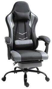 Sedia ergonomica da gaming - Sedia da ufficio - Sedia girevole - Sedia con supporto lombare - Sedia da gaming con poggiapiedi