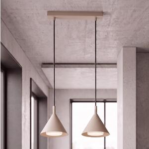 BRILAGI - LED Lampada a sospensione su cavo CONE DOUBLE 2xGX53/15W/230V beige
