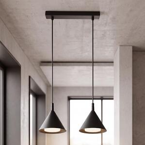 BRILAGI - LED Lampada a sospensione con cavo CONE DOUBLE 2xGX53/15W/230V nera