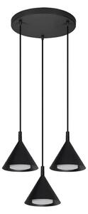 BRILAGI - LED Lampadario a sospensione con cavo CONE TRIPLE ROUND 3xGX53/15W/230V nero