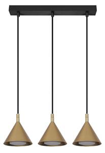BRILAGI - LED Lampadario a sospensione con cavo CONE TRIPLE 3xGX53/15W/230V dorato