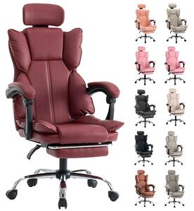 Sedia da gaming ergonomica – Sedia da scrivania regolabile – Rivestita in ecopelle con imbottitura in schiuma morbida – Colore: viola e bianco