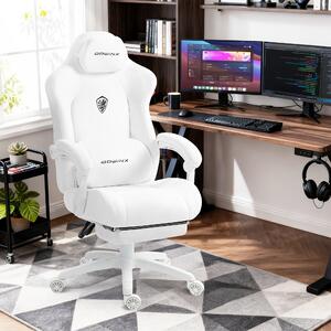 Sedia ergonomica da ufficio - Sedia da gaming - Sedia per ufficio - Sedia da lavoro - Sedia girevole - Bianca