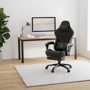 Sedia da gaming – Sedia da gioco ergonomica con altoparlanti stereo 3D e poggiapiedi estensibile