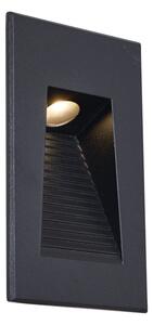 Lampada da Parete da Incasso Moderna Nera 7cm incl. LED IP65 - Trem