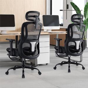 Sedia ergonomica da ufficio - Sedia da ufficio - Sedia per computer - Sedia da lavoro - Sedia da ufficio nera