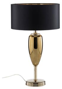 Show Ogiva - lampada da tavolo tessuto nero-oro