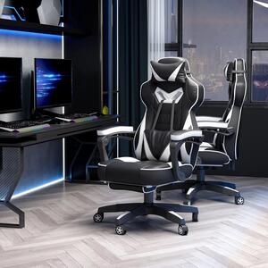Sedia da gaming - Sedia da ufficio - Sedia da corsa - Sedia per giocatori - Sedia da lavoro - Schienale regolabile fino a 170°