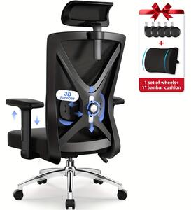 Sedia da ufficio - Sedia ergonomica - Sedia da scrivania - Sedia da gioco - Braccioli regolabili